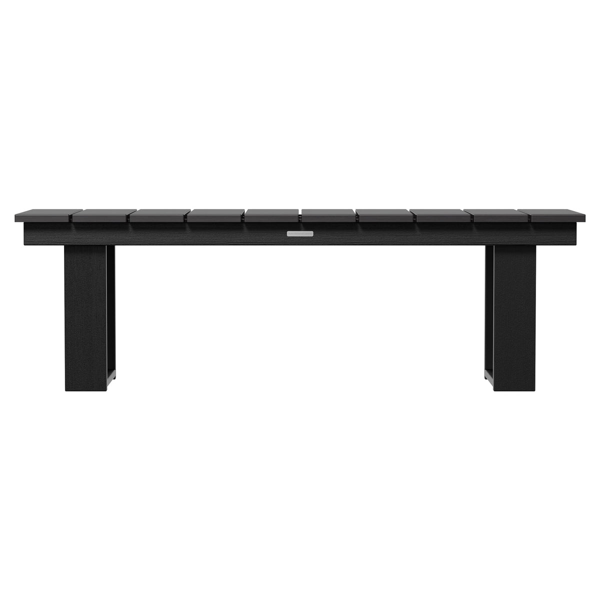 AVERO™ Ezra Black Outdoor Dining Bench, HDPE Material - AVERO™