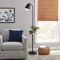 AVERO™ 65" Modern Adjustable Head Matte Black Floor Lamp with Black Conical - AVERO™