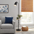 AVERO™ 65" Modern Adjustable Head Matte Black Floor Lamp with Black Conical - AVERO™