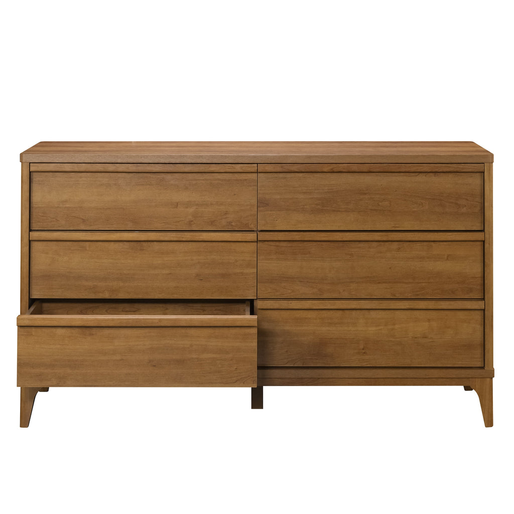 AVERO™ Greyson 6-Drawer Double Dresser, Acorn Finish - AVERO™