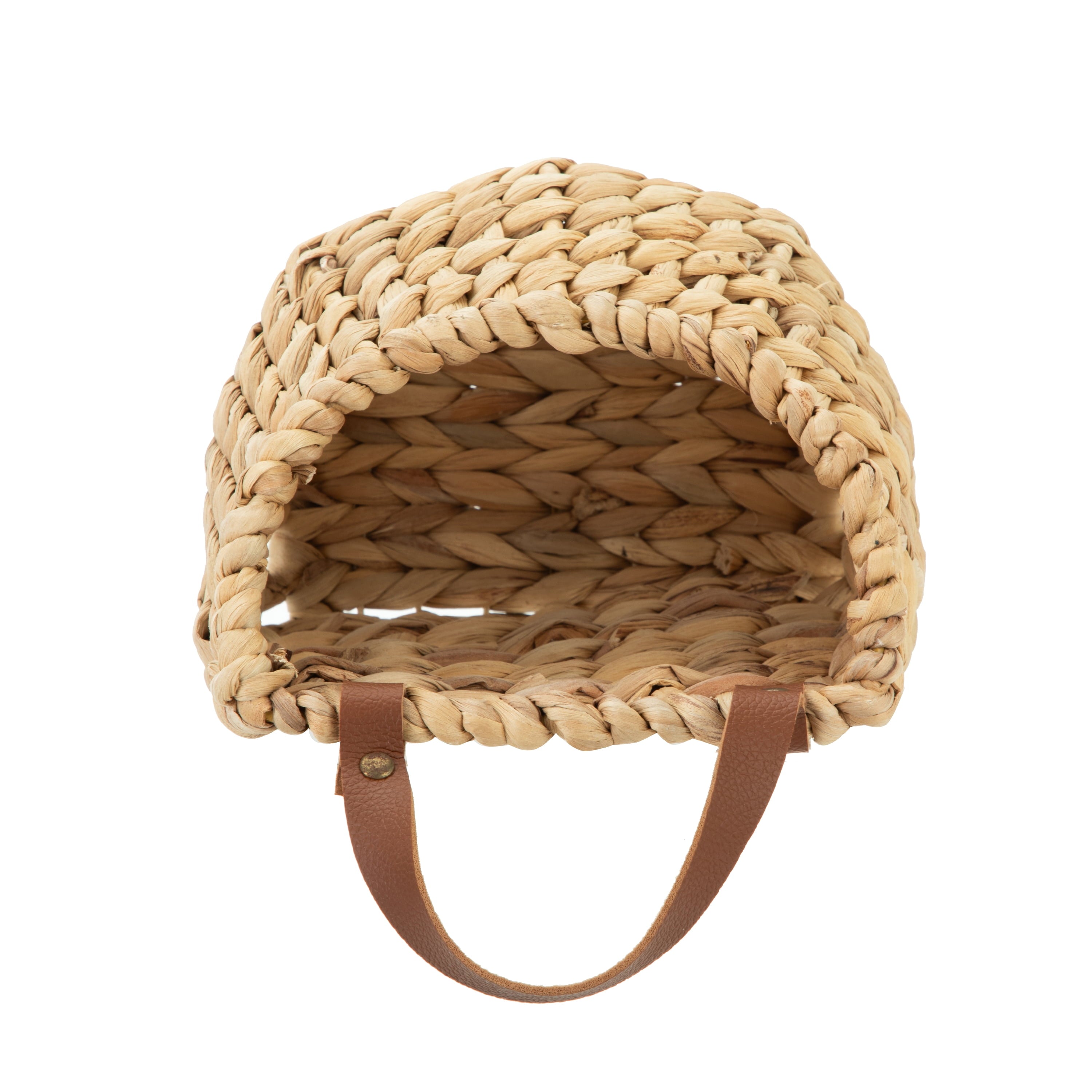 AVERO™ (2 Pack) Better Homes Gardens Water Hyacinth Hanging Basket with Faux Leather Strap - AVERO™