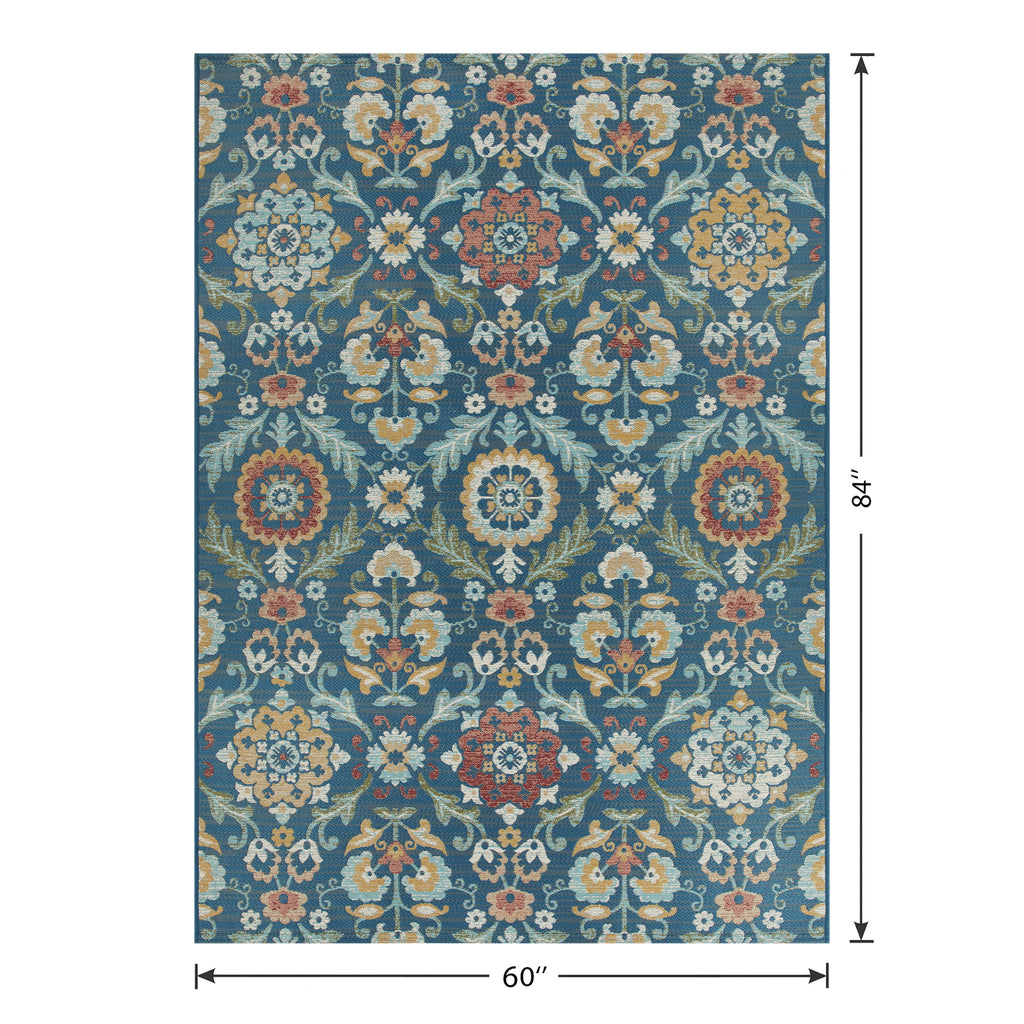 AVERO™ 5' x 7' Multi Medallion Outdoor Rug - AVERO™