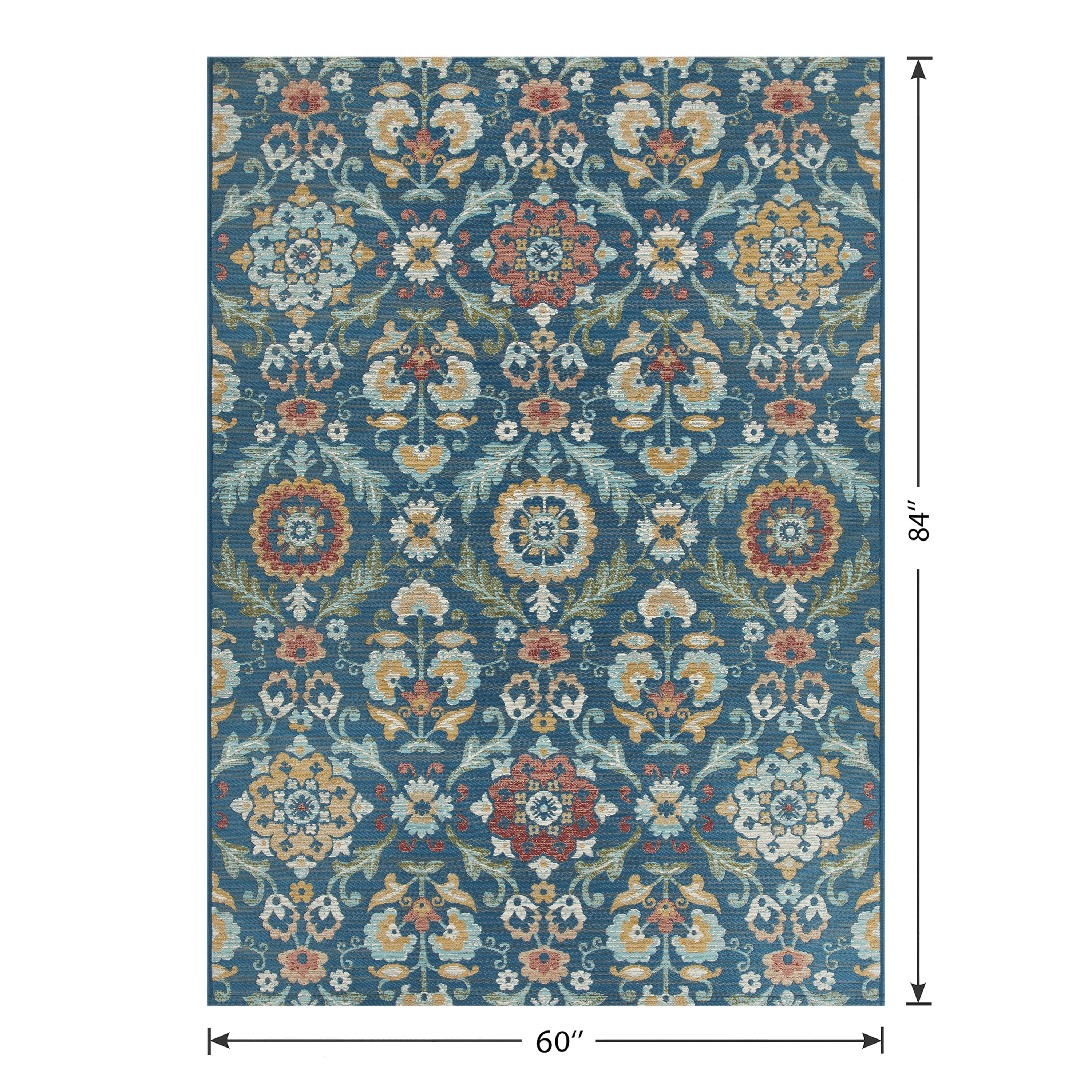 AVERO™ 5' x 7' Multi Medallion Outdoor Rug - AVERO™
