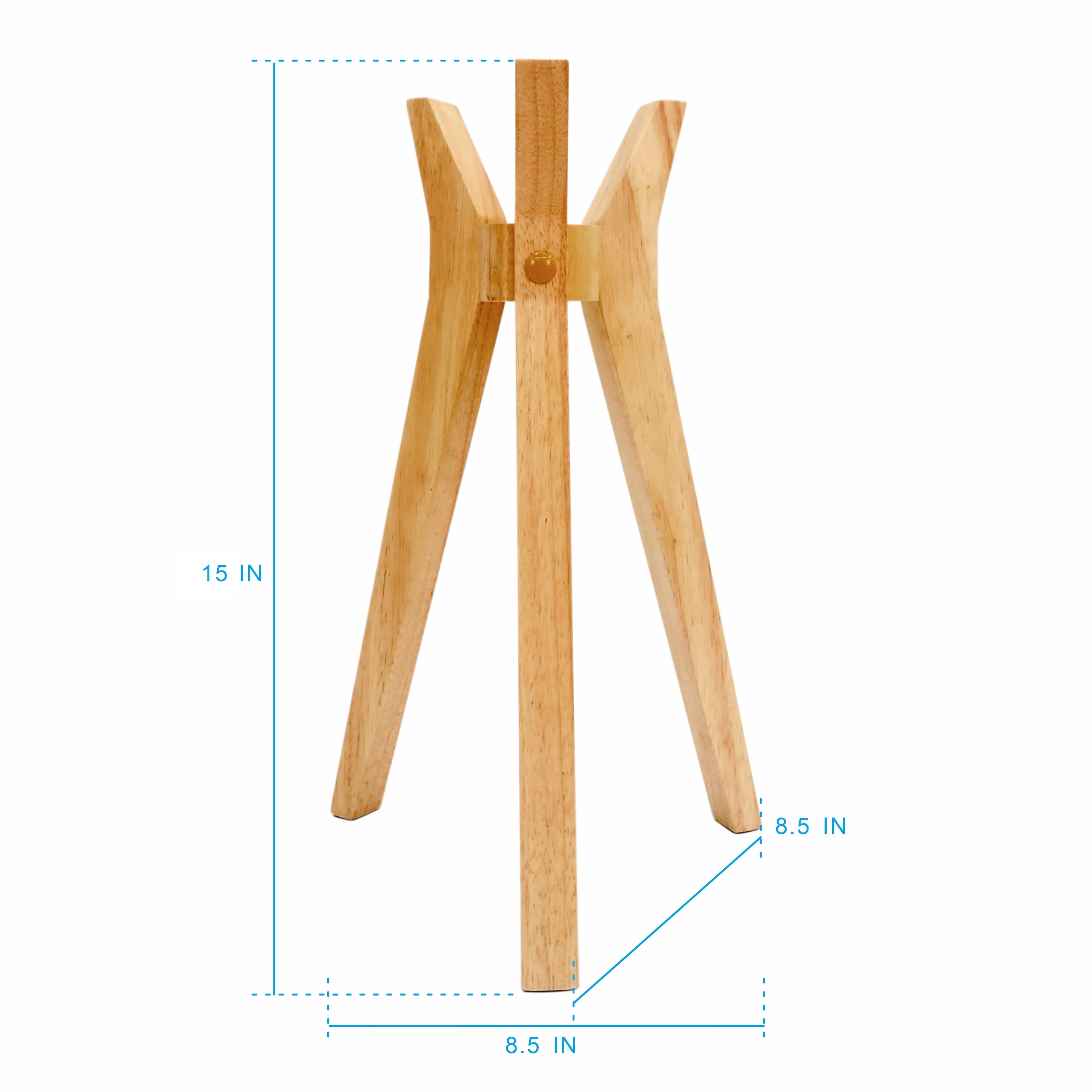 AVERO™ 24 in Tripod Table Lamp with Natural Wood Base and Pleated Shade - AVERO™
