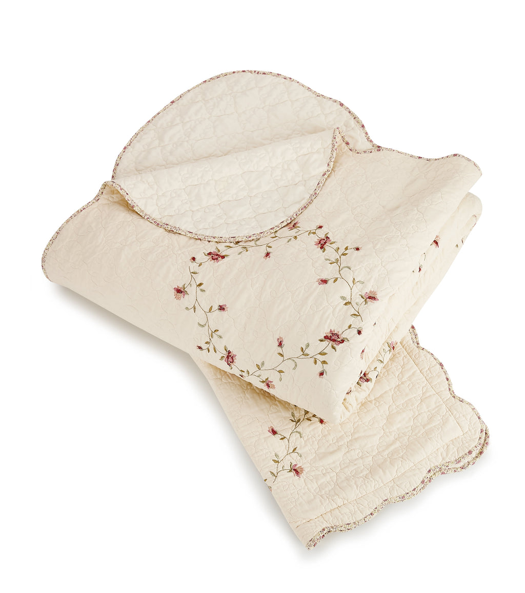 AVERO™ Hannalore Cotton Quilt, Burgundy, Full/Queen, All Ages - AVERO™