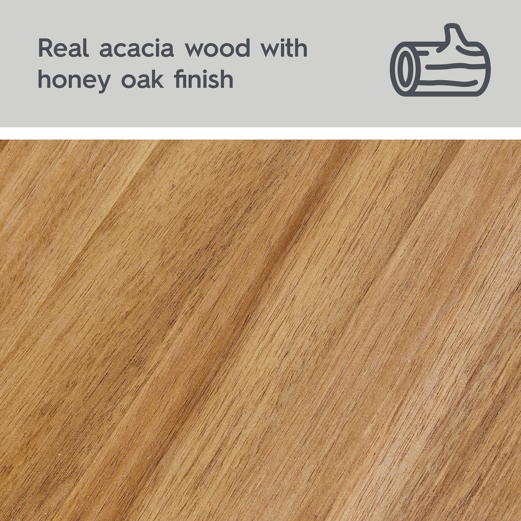 AVERO™ Springwood Acacia Wood over-the-Toilet Space Saver Cabinet, 3 Shelves, Honey - AVERO™