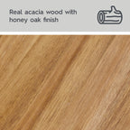 AVERO™ Springwood Acacia Wood over-the-Toilet Space Saver Cabinet, 3 Shelves, Honey - AVERO™