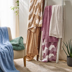 AVERO™ Cozy Knit Throw Blanket, Blue Silver, 50 x 72 in - AVERO™