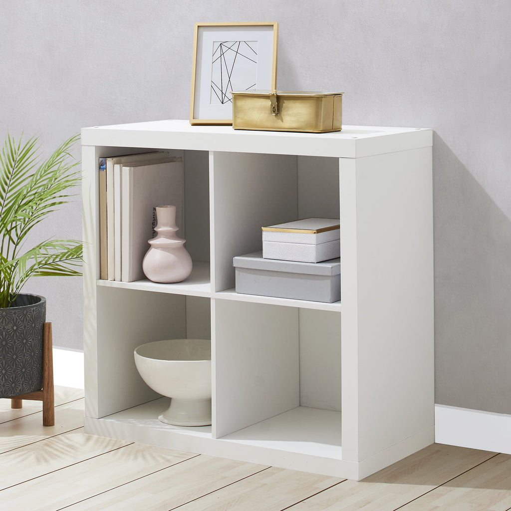 AVERO™ 4 Cube Storage Organizer, White Texture - AVERO™