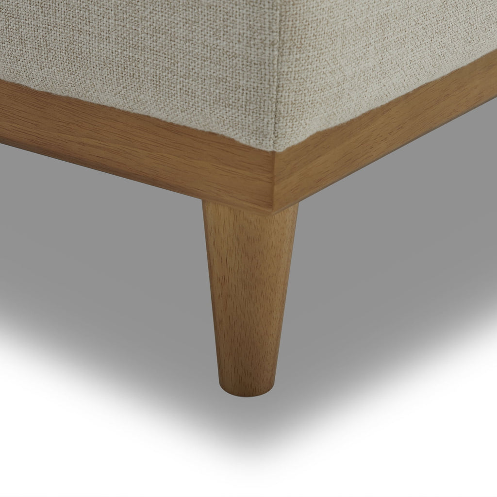 AVERO™ Springwood Wood Frame Accent Chair, Cream Linen - AVERO™