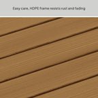 AVERO™ Ezra 7-Piece Outdoor HDPE Dining Set, Teak - AVERO™