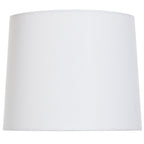 AVERO™ Wood Totem Table Lamp with White Linen Shade, 10"L x 10"W x 18"H - AVERO™