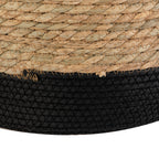 AVERO™ Natural and Black Round Rush Baskets, Set of 2 - AVERO™