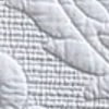 AVERO™ Paisley Medallion Cotton Quilt, King, White, Scalloped Bedding - AVERO™