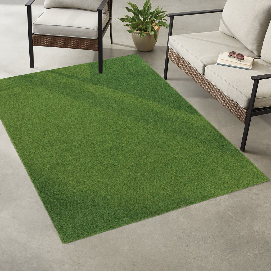 AVERO™ (2 pack) Green Faux Grass Outdoor Rug, 5'x7' - AVERO™