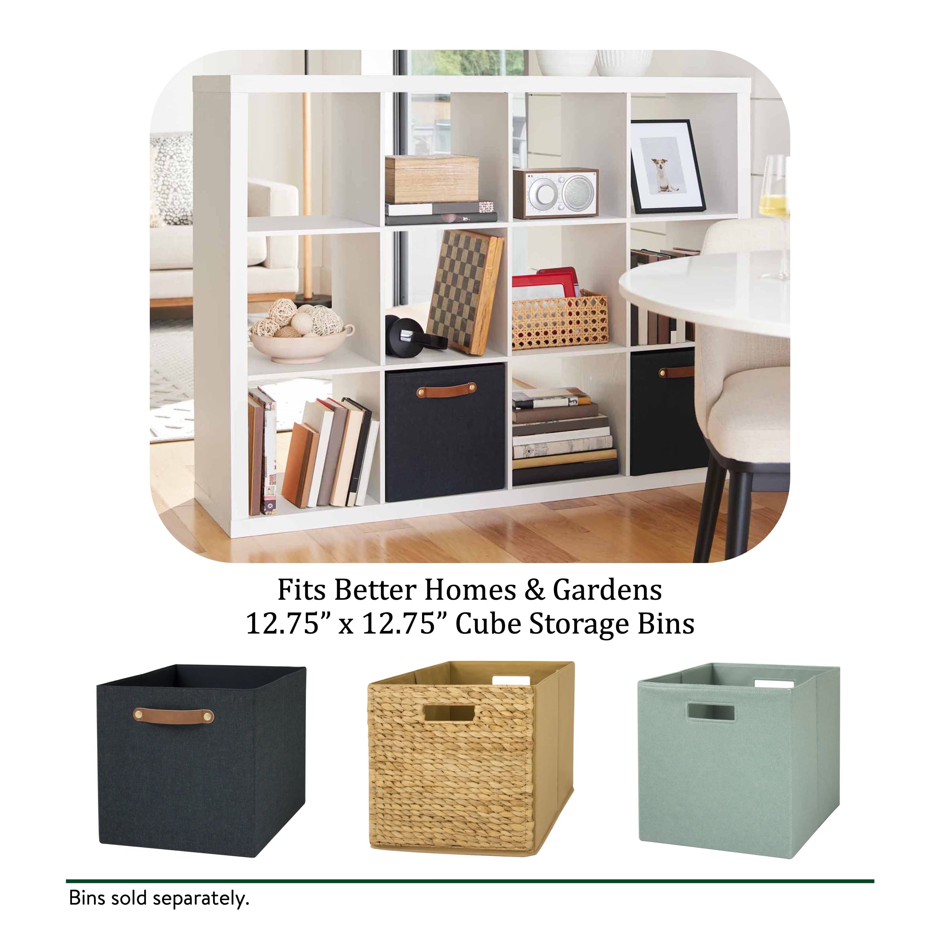 AVERO™ (4 pack) 12 Cube Storage Organizer, White Texture - AVERO™