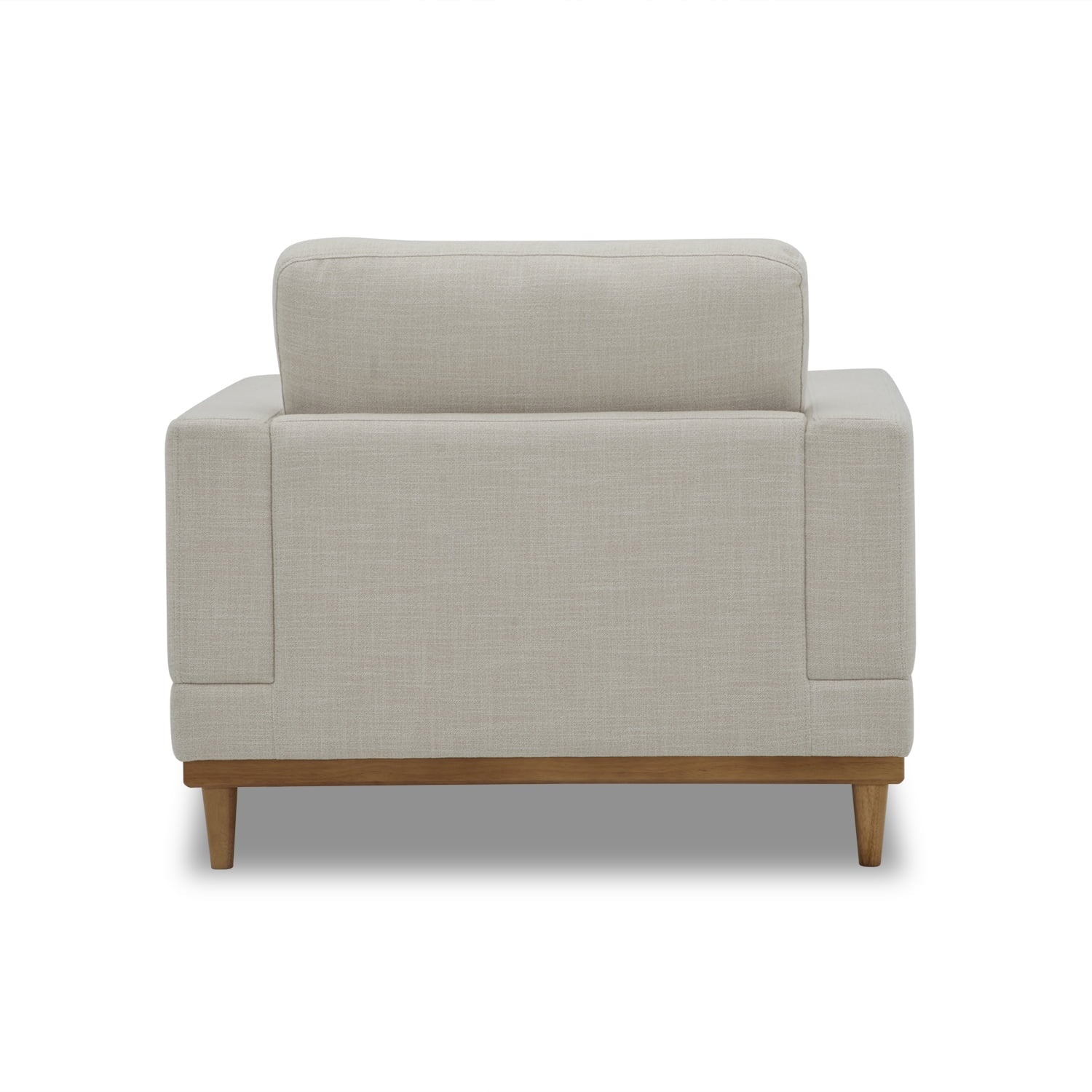 AVERO™ Springwood Wood Frame Accent Chair, Cream Linen - AVERO™