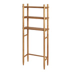 AVERO™ Springwood Acacia Wood over-the-Toilet Space Saver Cabinet, 3 Shelves, Honey - AVERO™