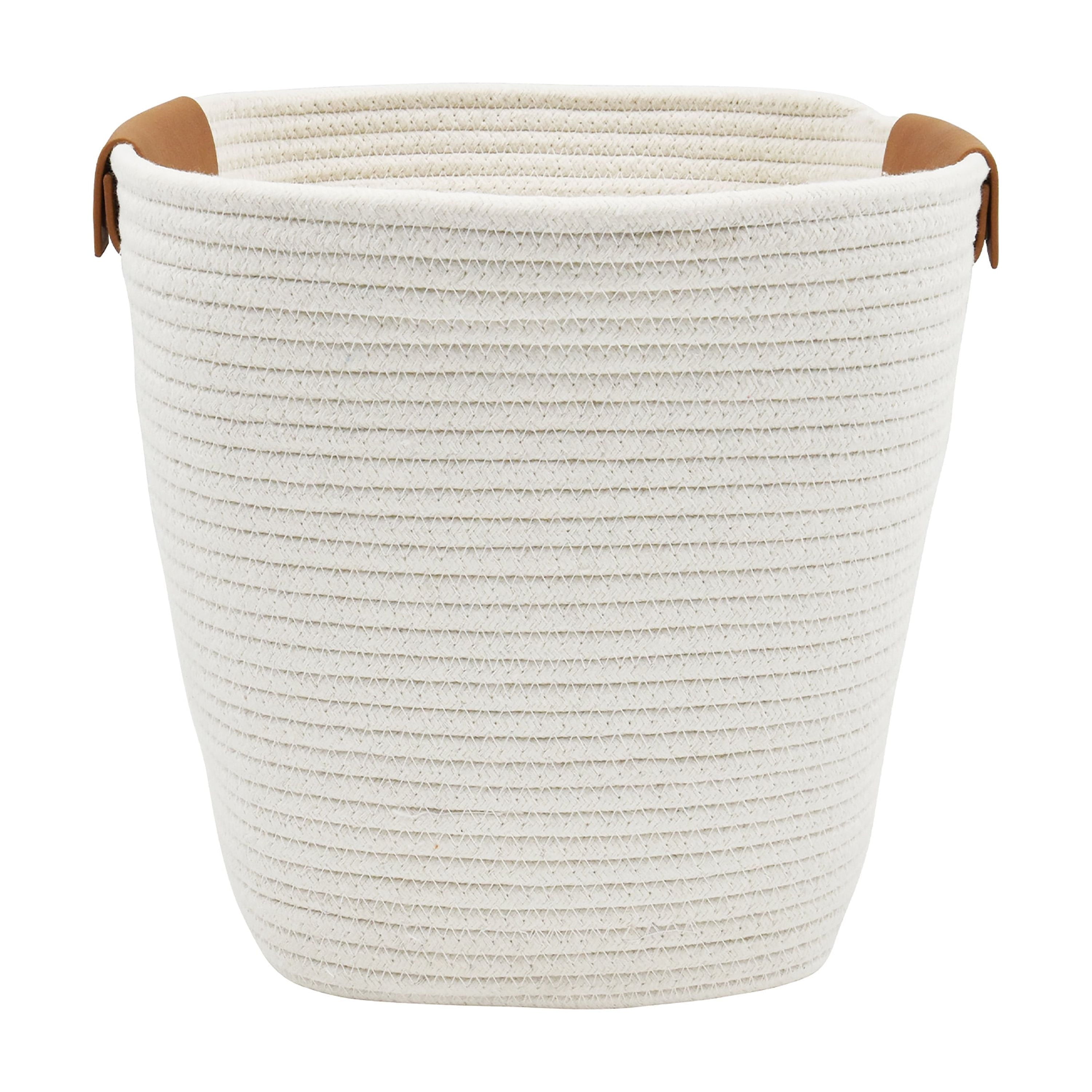 AVERO™ Large Cotton Rope Basket, White, 2 Pieces - AVERO™