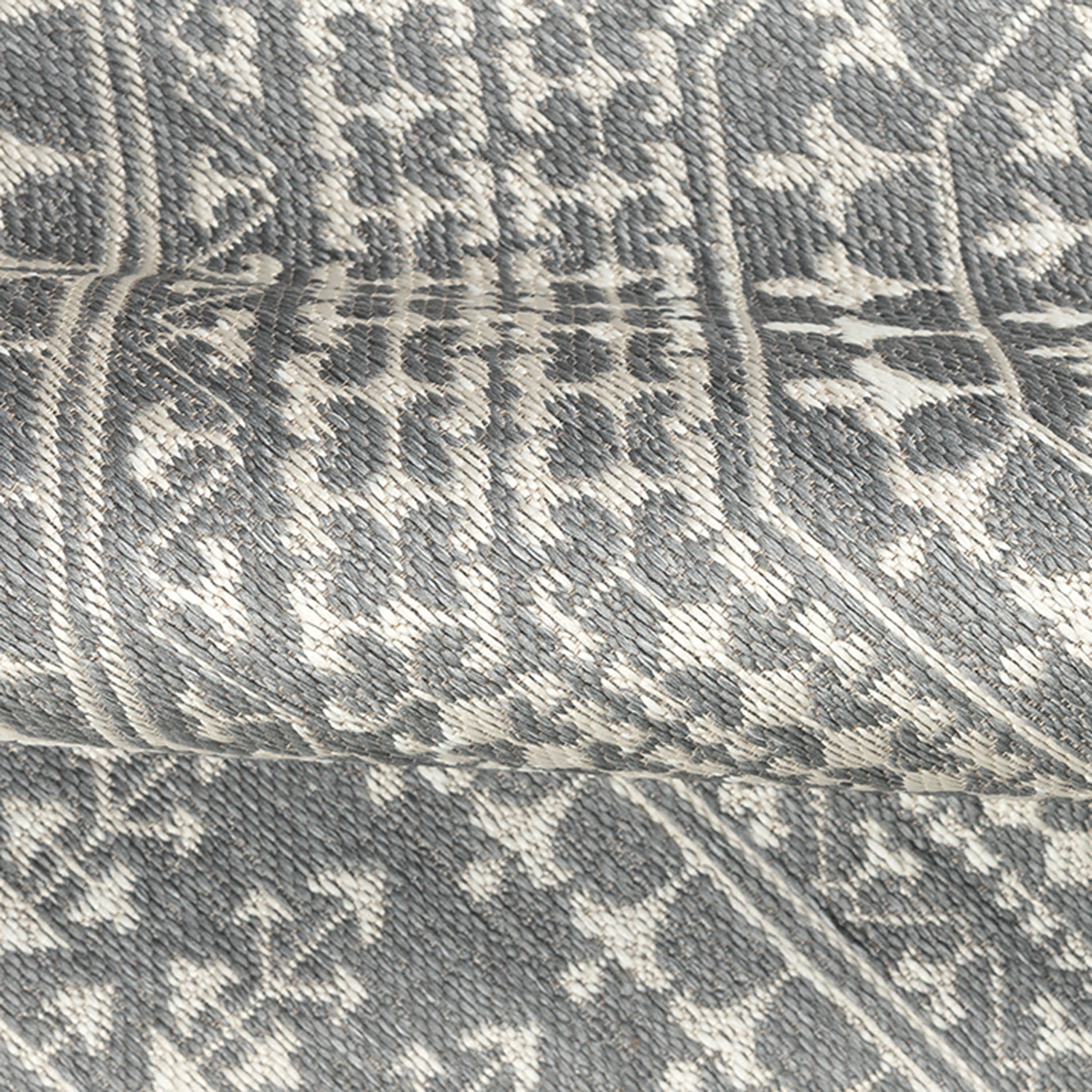 AVERO™ (2 pack) 7 x 10 Gray Medallion Outdoor Rug - AVERO™