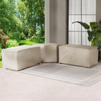AVERO™ Juliet Beige Outdoor Loveseat Set with Patio Covers - AVERO™