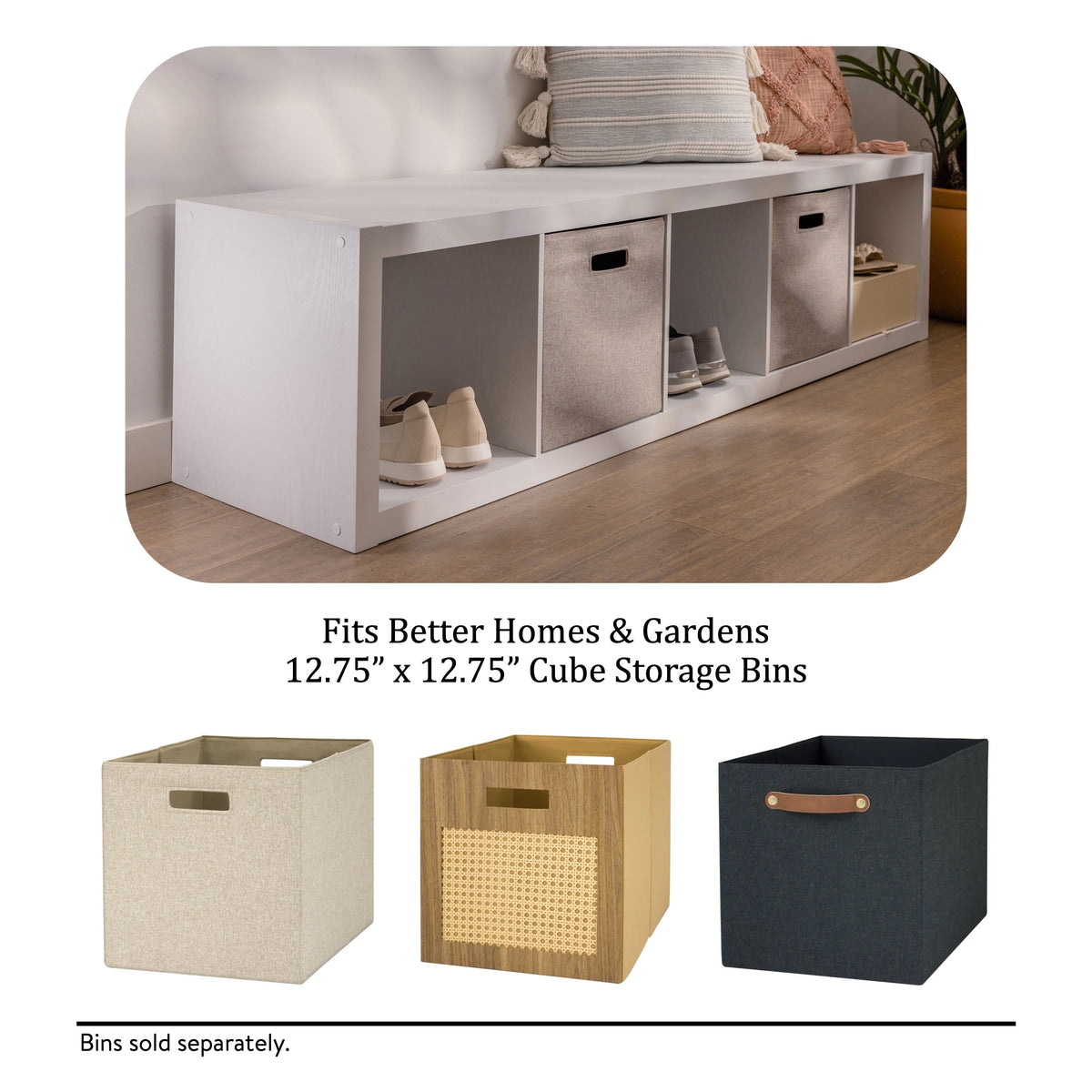 AVERO™ 5 Cube Vertical Storage Organizer, White Texture - AVERO™