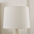 AVERO™ 17 in Reactive Glaze Ceramic Table Lamp with White Fabric Shade - AVERO™