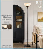 AVERO™ 71" New Ribbed Frosted Glass Oil Rubbed Bronze Floor Lamp, Modern Styling - AVERO™
