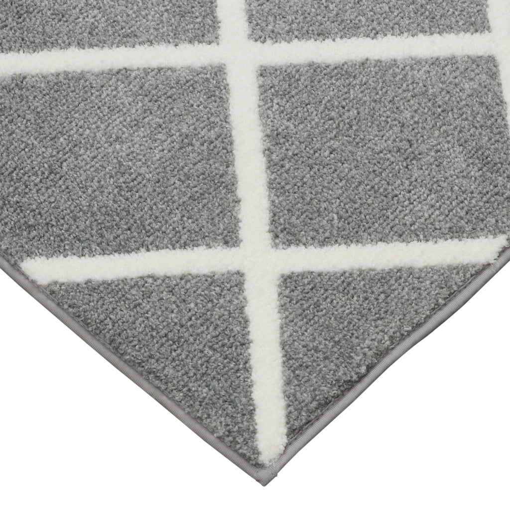 AVERO™ (2 pack) Diamond Plush Gray Indoor 30 in x 45 in Accent Rug - AVERO™