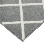AVERO™ (2 pack) Diamond Plush Gray Indoor 30 in x 45 in Accent Rug - AVERO™