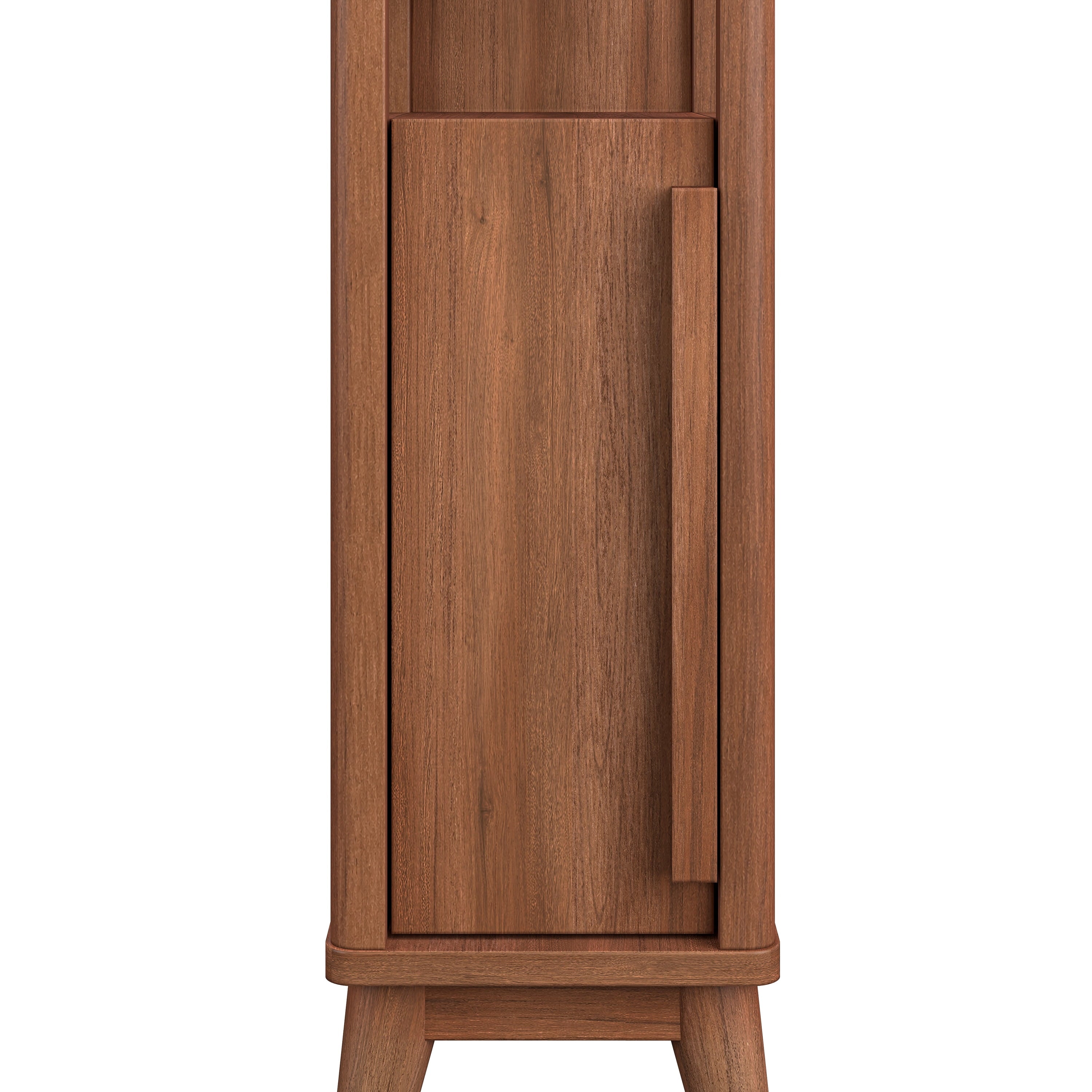 AVERO™ Greyson Slim Bathroom Storage Cabinet with Toilet Paper Holder, Walnut Finish - AVERO™