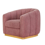 AVERO™ Lillian Accent Swivel Chair, Rose Boucle - AVERO™
