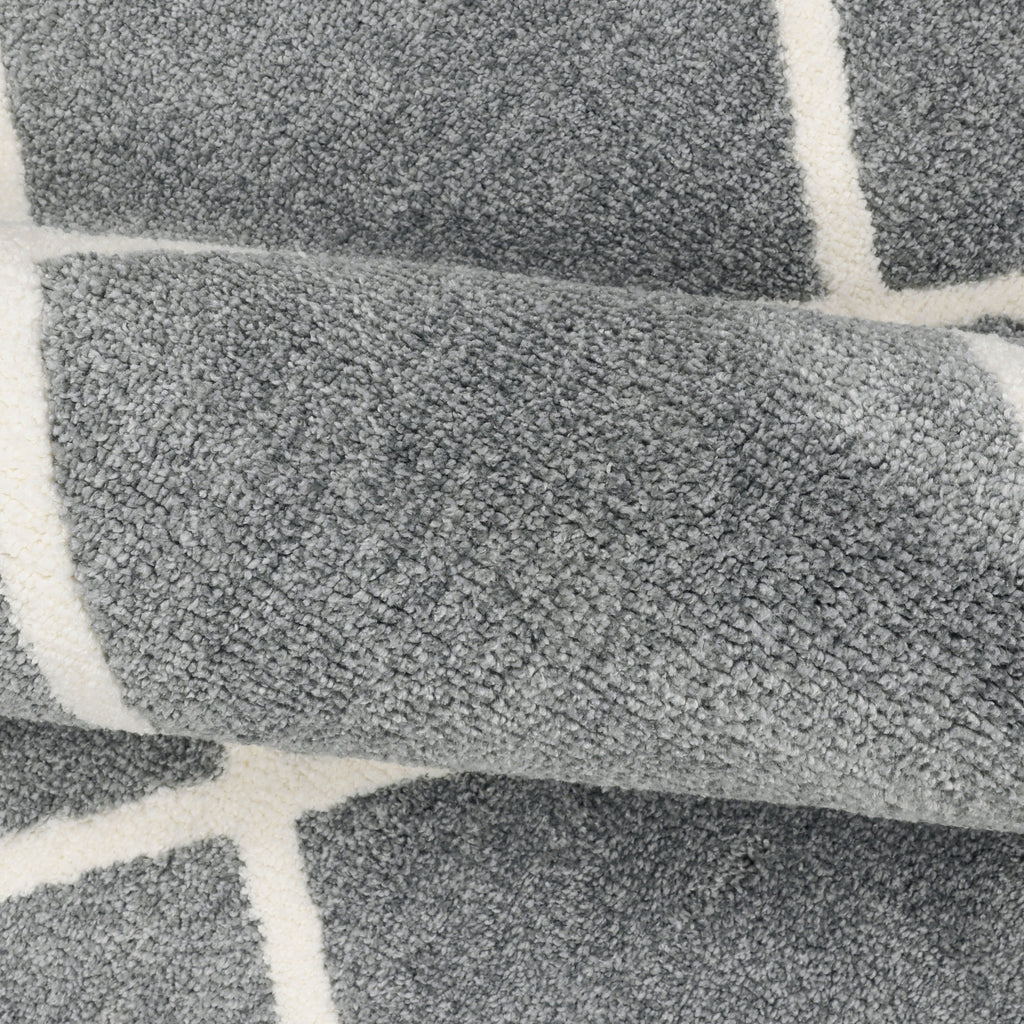 AVERO™ (2 pack) Diamond Plush Gray Indoor 30 in x 45 in Accent Rug - AVERO™