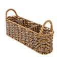AVERO™ (2 Pack) Better Homes Gardens Beige Black Resin Rattan Oval Utensil Caddy with Metal Frame - AVERO™