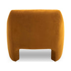 AVERO™ Emerson Curvy Accent Chair, Ochre Velvet - AVERO™