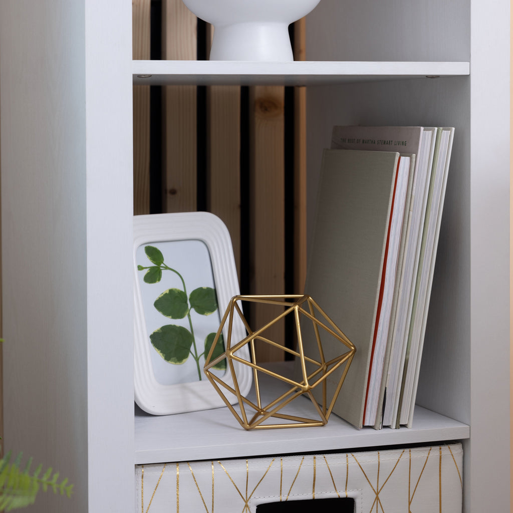 AVERO™ 5 Cube Vertical Storage Organizer, White Texture - AVERO™