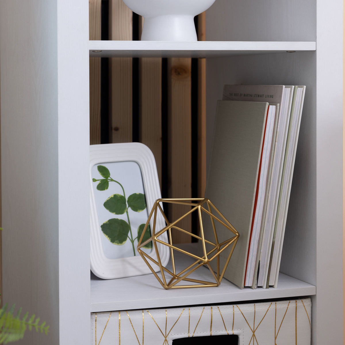 AVERO™ 5 Cube Vertical Storage Organizer, White Texture - AVERO™