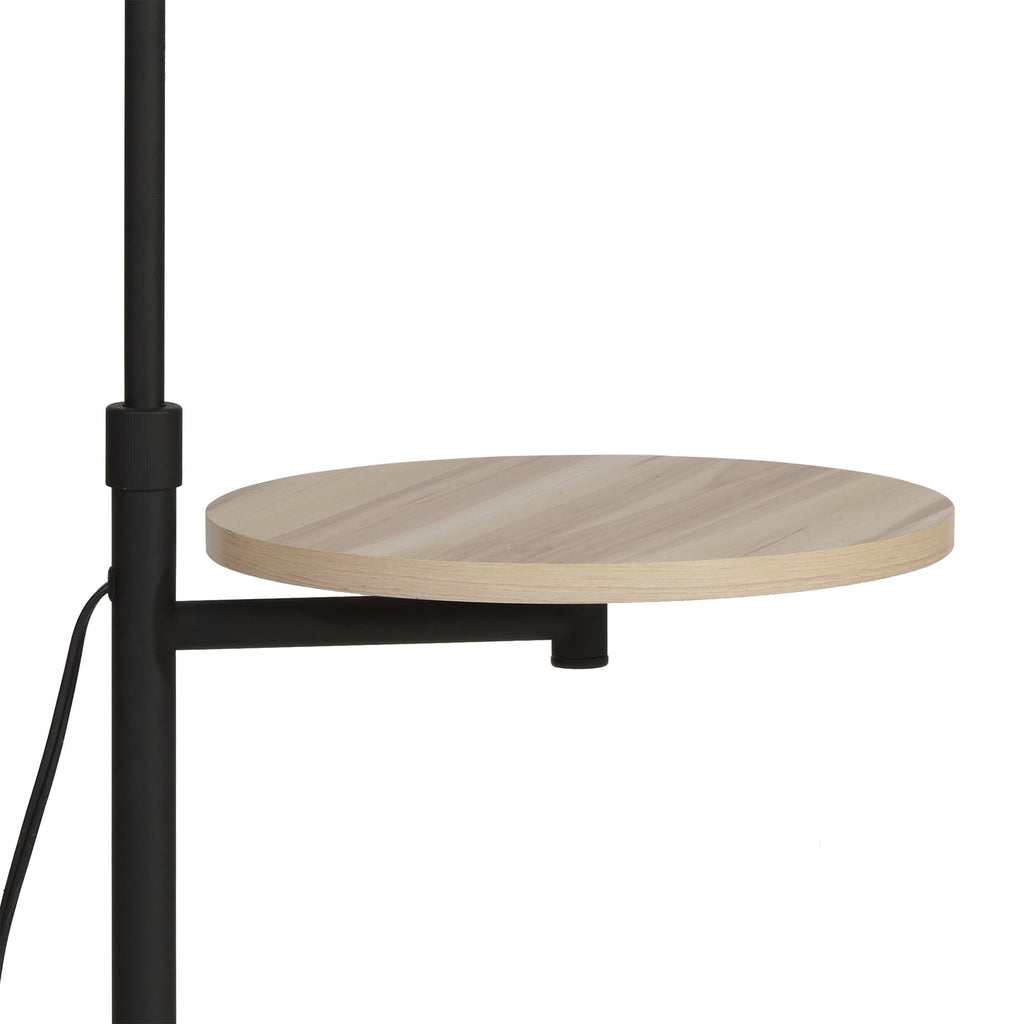 AVERO™ 65" Modern Adjustable Head Matte Black Floor Lamp with Black Conical - AVERO™