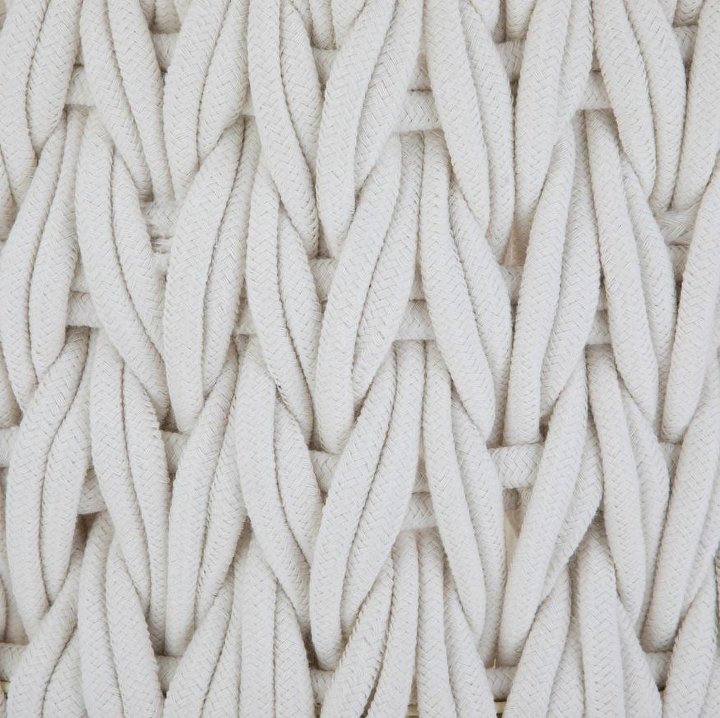 AVERO™ Extra Large White Woven Rope Decorative Storage Basket, 19 in x 15 in - AVERO™