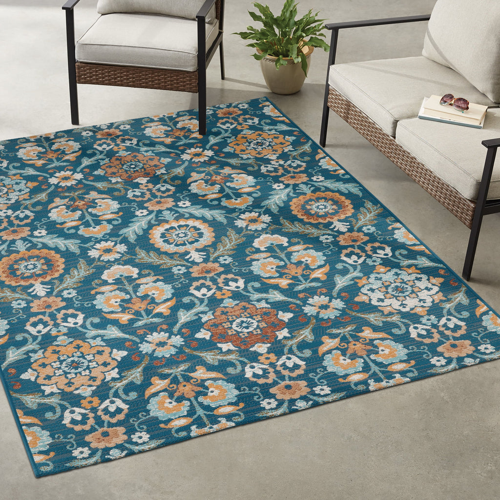 AVERO™ 5' x 7' Multi Medallion Outdoor Rug - AVERO™