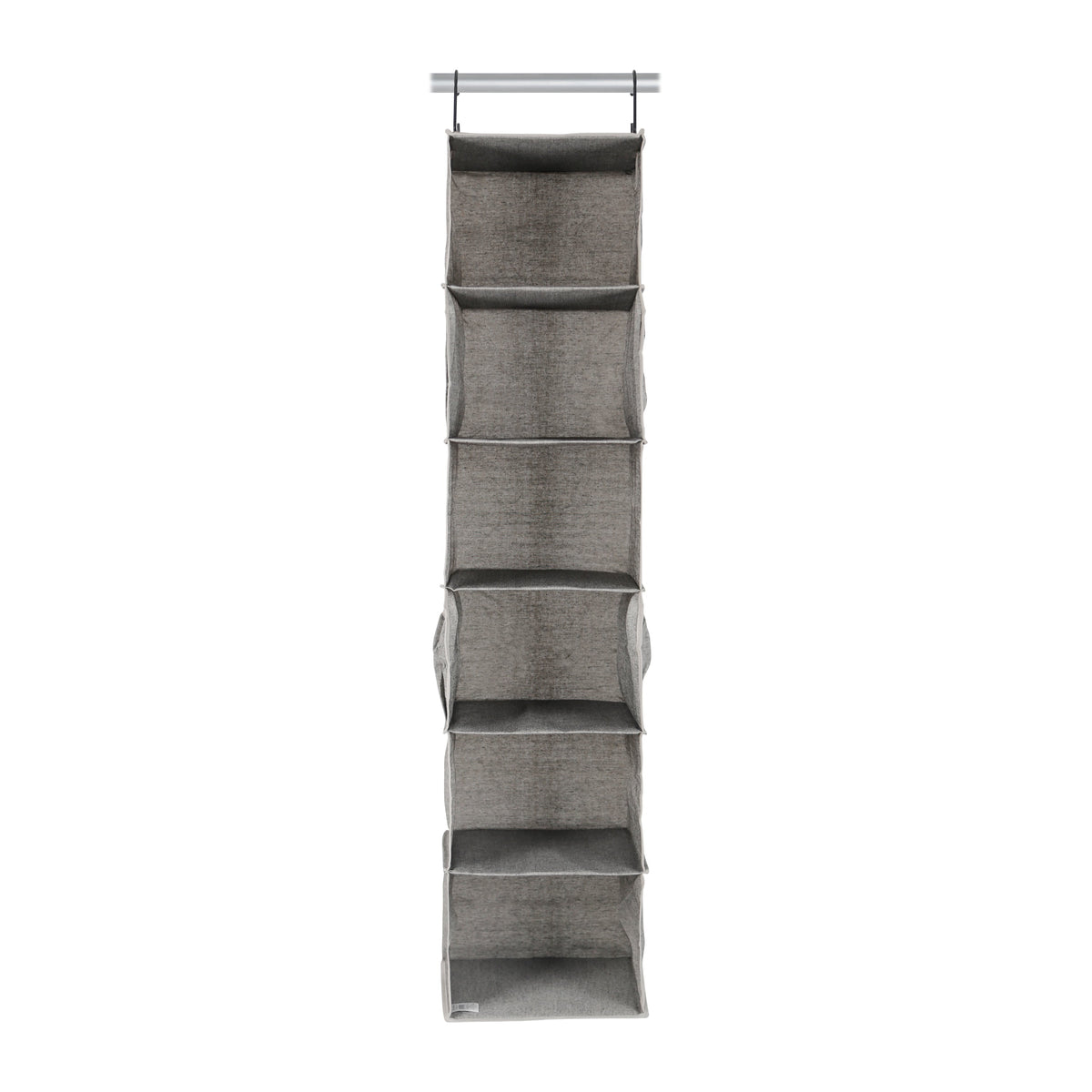 AVERO™ (4 pack) Gray Hanging Closet Organizer With 6 Shelves & Side Pockets - AVERO™