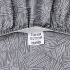 AVERO™ Cool & Crisp 300 Thread Count Cotton Percale Bed Sheet Set, Ziggy Geo Print Gray, Twin - AVERO™