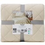 AVERO™ Papyrus Beige Diamond Cotton Gauze Quilt, King - Breathable Cotton Bedding - AVERO™