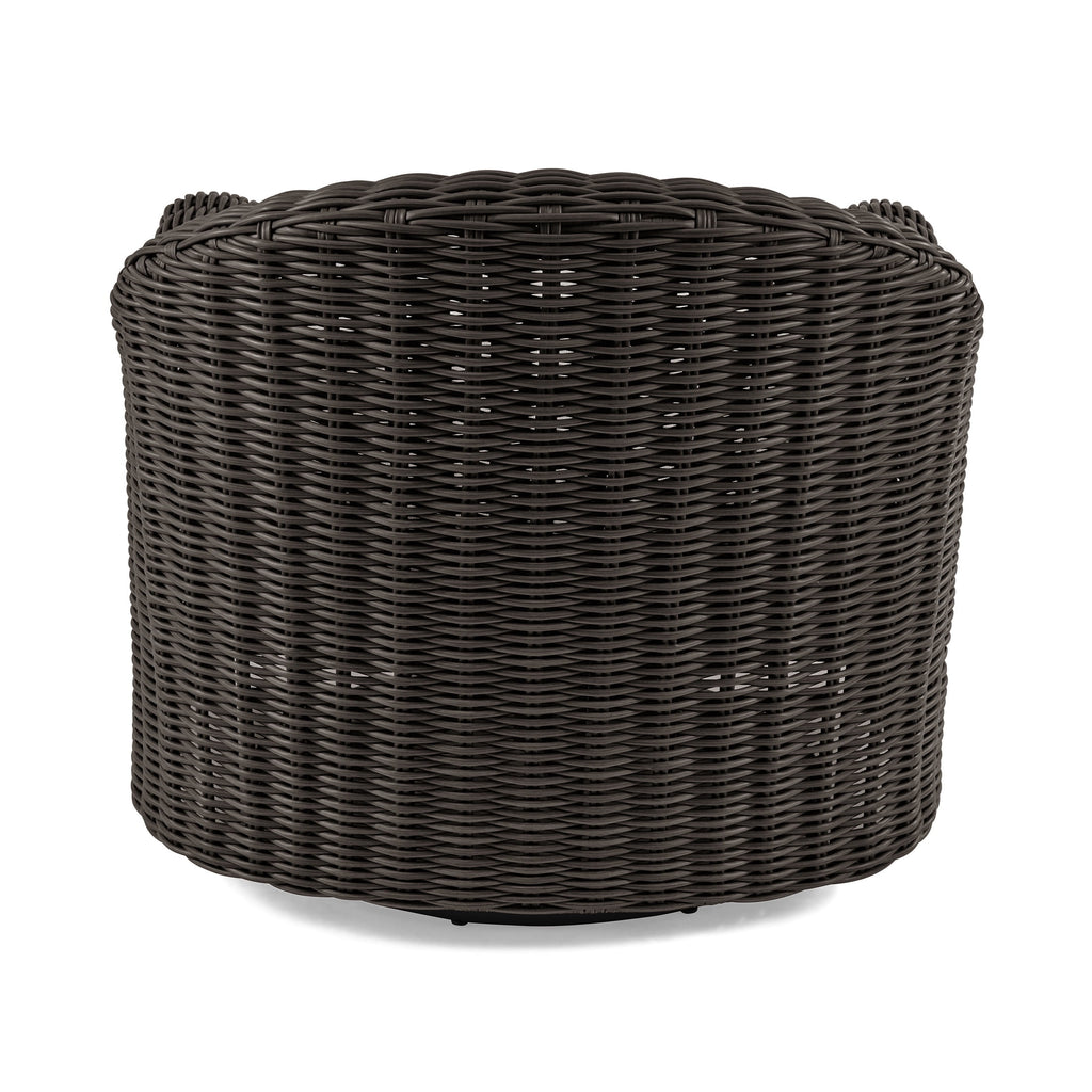 AVERO™ Bellamy Outdoor Motion Chair, Dark Brown Wicker with Cream Cushion - AVERO™