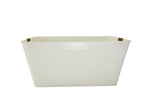 AVERO™ Beverage Tub, Vanilla White Rectangle, 21.96" L x 14.96" W x 10" H - AVERO™