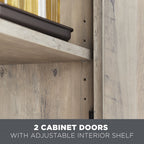 AVERO™ Over the Toilet Bathroom Storage Cabinet, Rustic Gray - AVERO™
