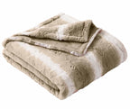 AVERO™ Almond Biscuit Ombre Faux Fur Throw, 50 in x 72 in - AVERO™