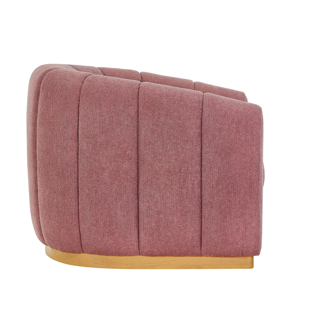 AVERO™ Lillian Accent Swivel Chair, Rose Boucle - AVERO™