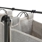 AVERO™ Laundry Sorter and Hamper, Metal Rolling Cart with 3 Removable Fabric Bins, Grey - AVERO™