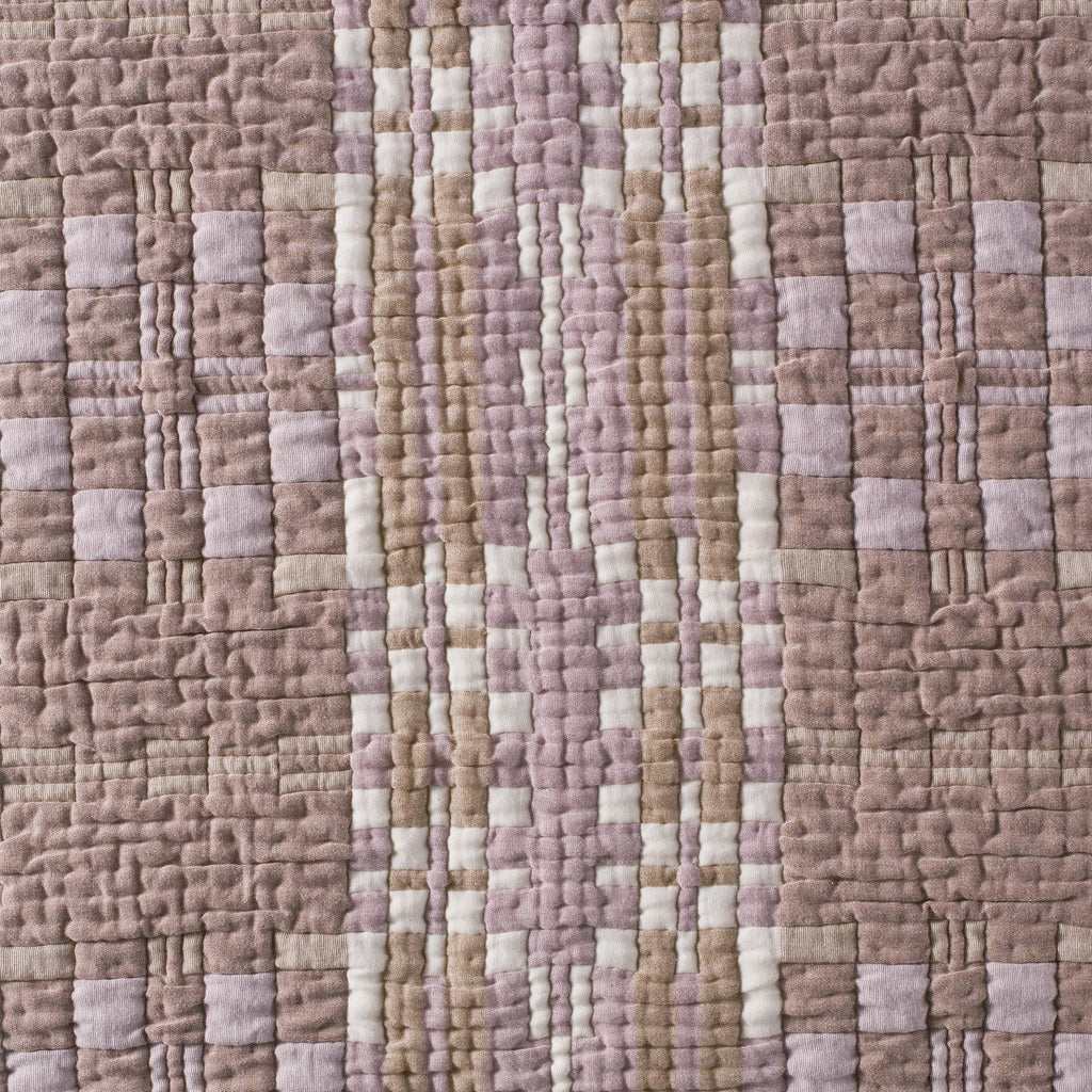 AVERO™ Ivory Modern Mosaic Cotton Matelasse Reversible Quilt, King - AVERO™